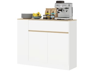 Buffet 2 porte(s)  1 tiroir(s)   - 30 cm coloris blanc 