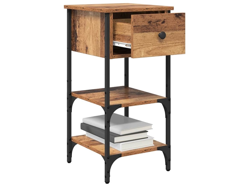  Table de chevet - cabinet de chevet - table de nuit marron 33,5 x 36 x 70 cm bois d’ingénierie  - Conforama B