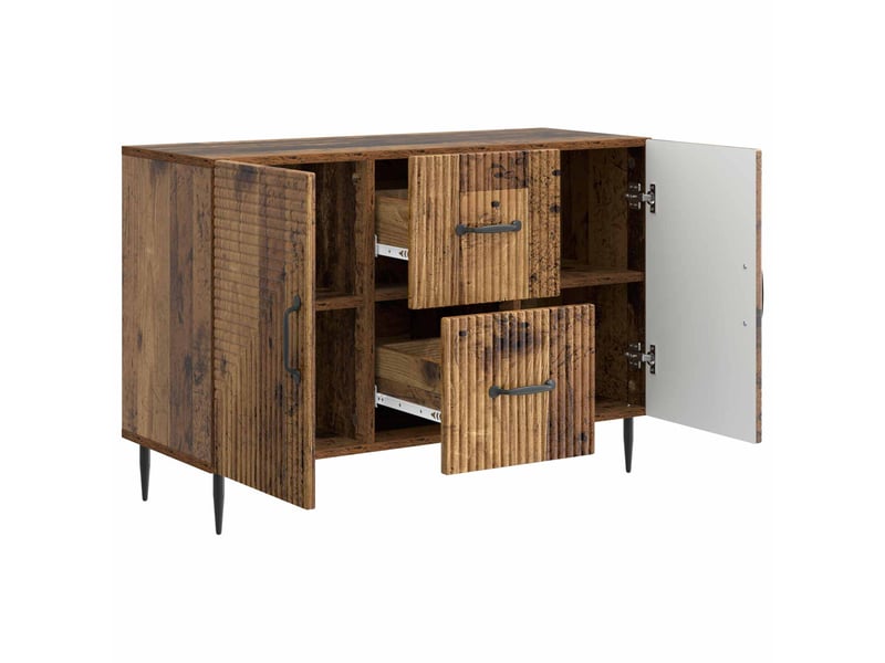  Buffet - bahut - meuble de rangement bois ancien 89 x 34,5 x 60 cm bois d'ingénierie  - Conforama E