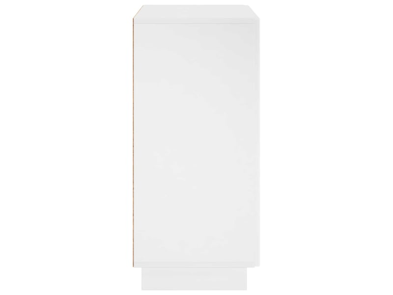 Buffet salon, buffet de rangement blanc brillant 67x34,5x75 cm bois d'ingénierie - Conforama E