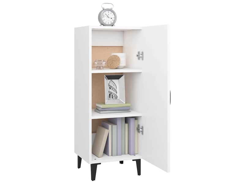  Buffet - bahut - meuble de rangement blanc 34,5x34x90 cm bois d'ingénierie  - Conforama D