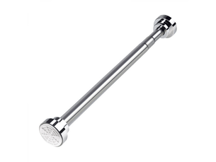 Tringle extensible de 55 à 85 cm pour rideau de douche, ensemble de tringles télescopiques sans perçage en acier inoxydable pour salle de bain, placar