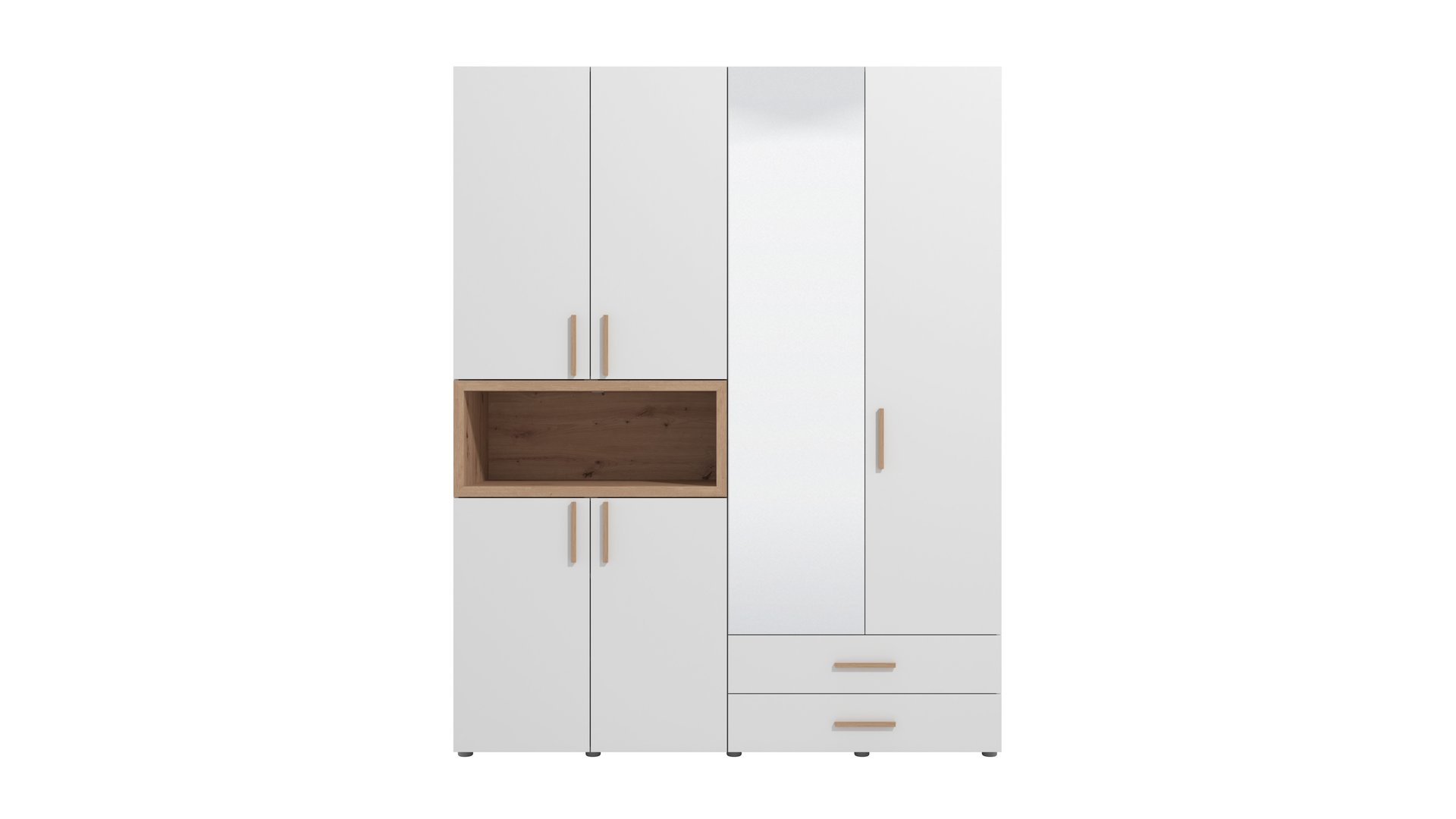 Armoire DONALD blanc 226.5 Conforama