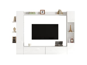 Meuble tv coloris blanc 30 cm MEULVA