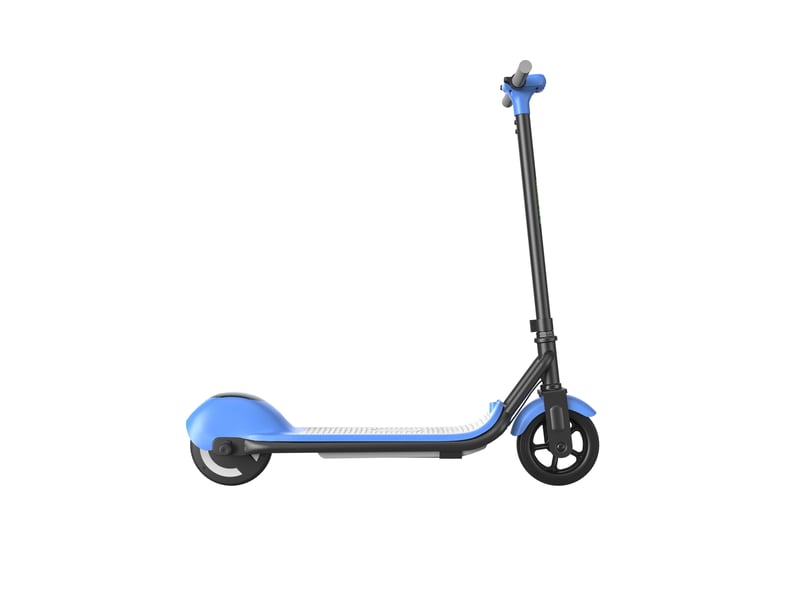  Trottinette électrique enfant kiddowe k1, pneus pleins 6,5, led, 14 kmh, bleu  - Conforama D