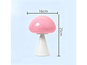Lampe de table champignon style français – ambiance lumineuse, déco pour bureau et chevet-orange