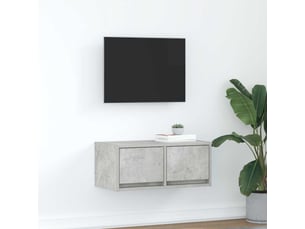 Meuble tv coloris gris 60 cm <strong></strong>  <strong></strong>