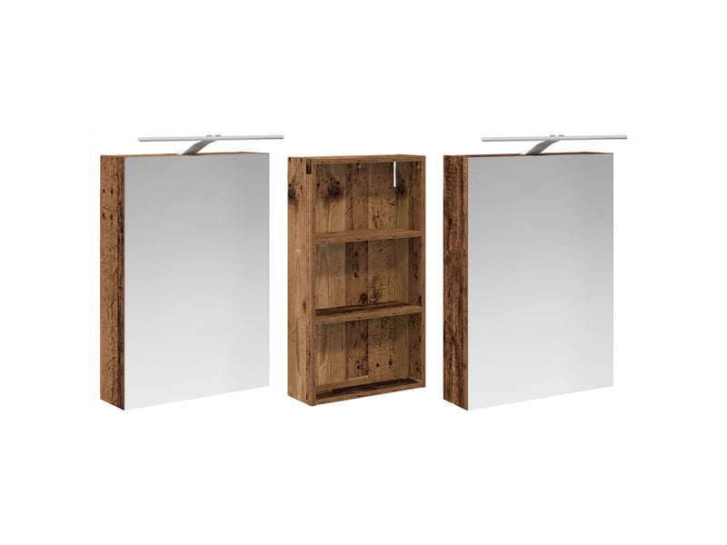  Ensemble de meubles de salle de bain 3 pc 140 x 14,5 x 70 cm cf63667  - Conforama E