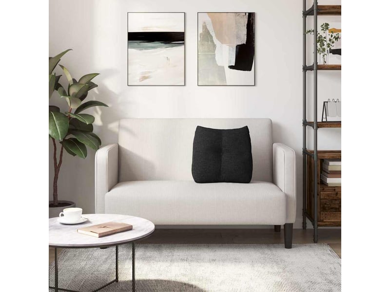  Coussin de dos, coussin de dossier noir 45 x 24 x 50 cm tissu cf54837  - Conforama D