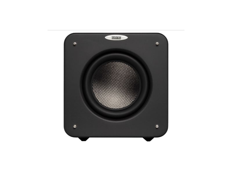  Caisson de basses amplifie microvee x 300w rms noir laque 23 x 23 x 25 cm 1-23592333 - Conforama A