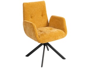 Fauteuil fixe pivotant  PANGIVO  Tissu jaune
