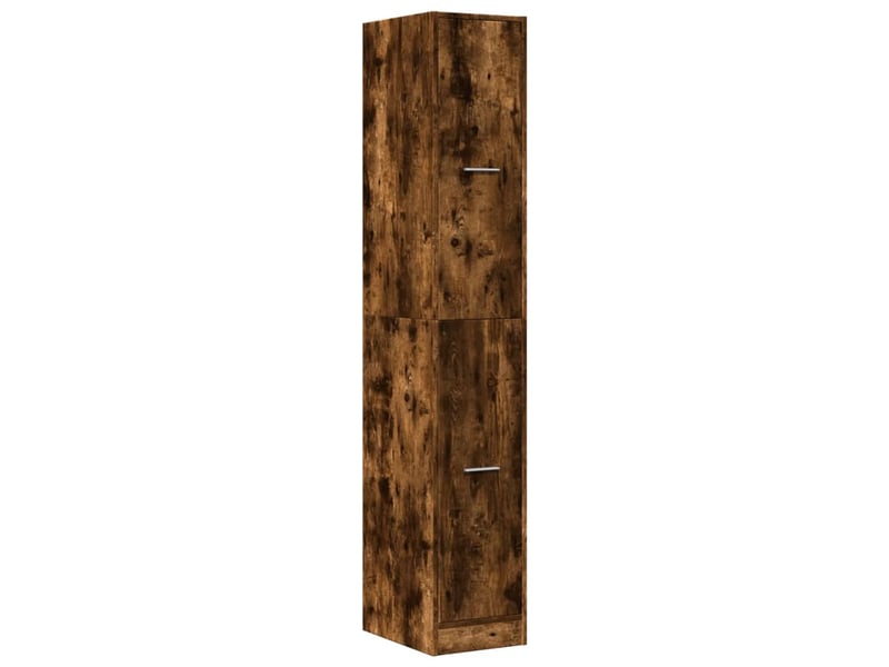 Meuble de rangement, armoire d'apothicaire chêne fumé 30x41x174,5 cm bois ingénierie  - Conforama D