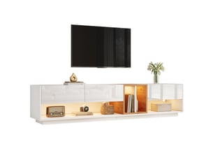 Meuble tv coloris blanc 190 cm COVREO
