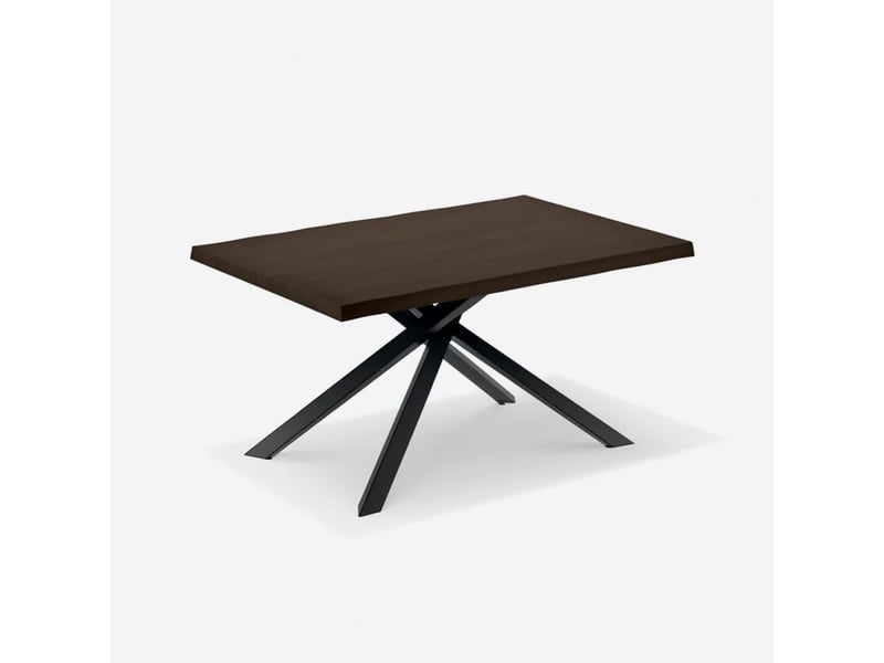  Table fixe en chêne et métal 200x100 blake - bois neutre  - Conforama A