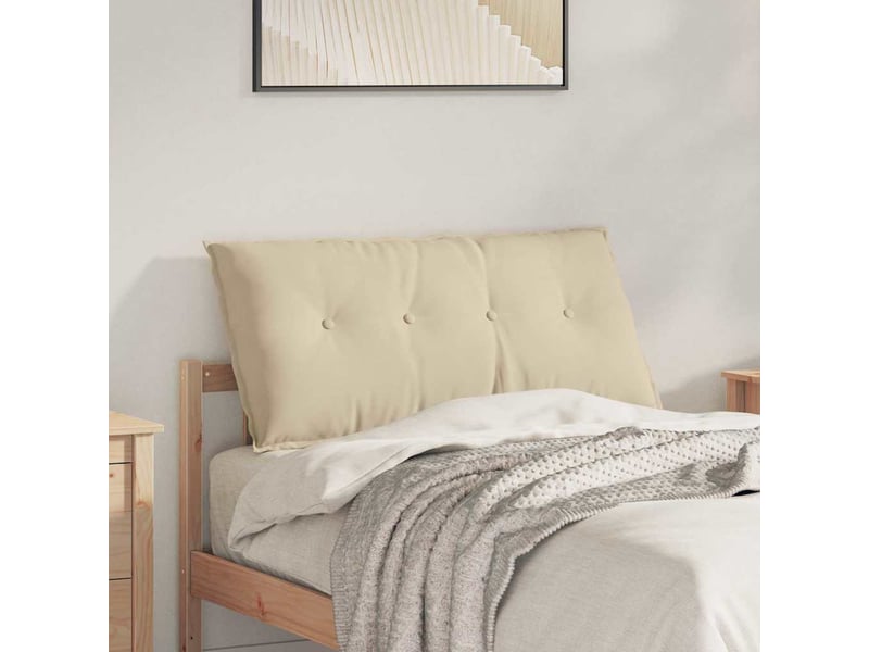  Coussin de dos, coussin de dossier crème 100 x 50 cm tissu en microfibre cf54609  - Conforama B