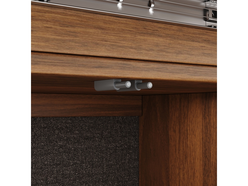  Table extensible effet bois foncé avec rangement, 140 à 180 cm Fay Lum - Conforama R