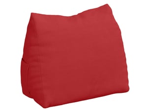 Coussin de dos, coussin de dossier rouge 45 x 20 x 35 cm tissu cf55001