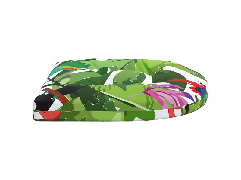  Lot de 4 coussins de siège, coussins d'assise 100 % polyester multicolore cf60077  - Conforama D
