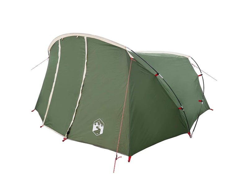 Tente tunnel, tente de camping 4 personnes vert et blanc shl28116 - Conforama D