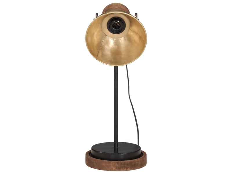  Lampe de bureau 25 w laiton antique 17x17x50 cm e27  - Conforama C