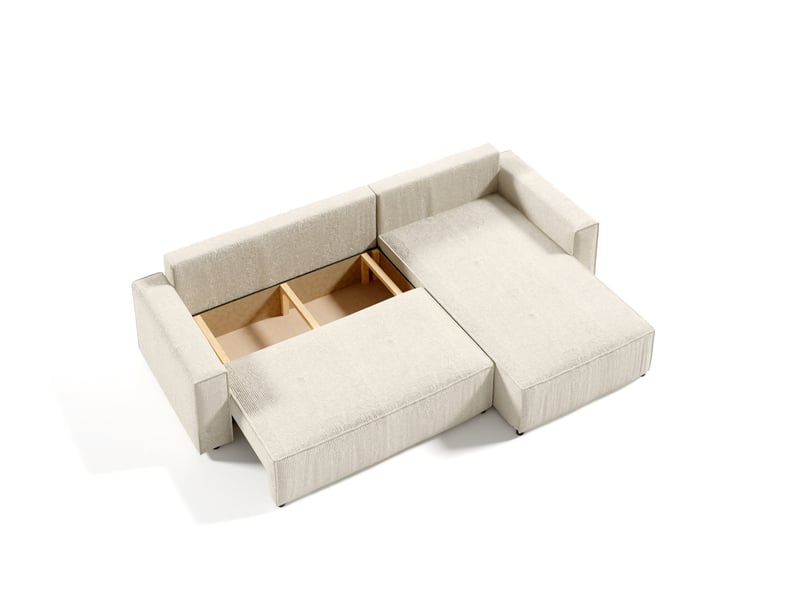  Canapé d'angle convertible mille l beige  - Conforama B