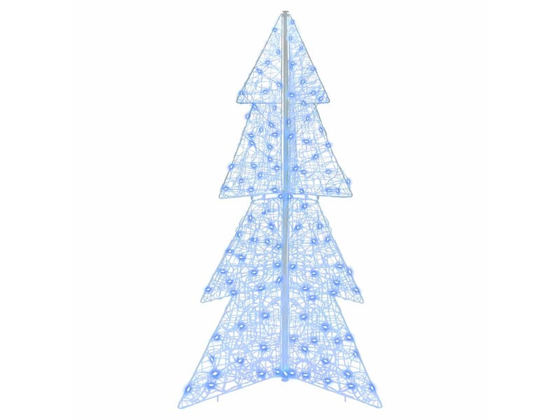  Sapin de noël - arbre de noël 160 led bleu 150 cm acrylique  - Conforama D