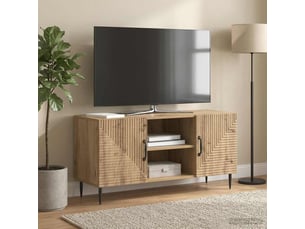 Meuble tv coloris marron 102 cm   