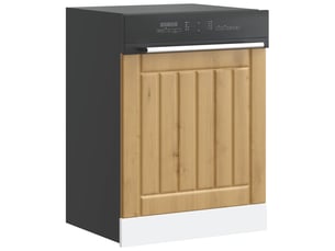 Panneau de lave-vaisselle chêne artisanal bois ingénierie