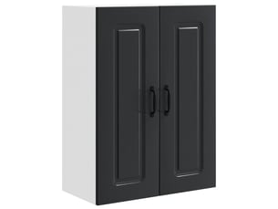 Meuble mural de cuisine | armoire de cuisine noir 60x31x80cm shl7266