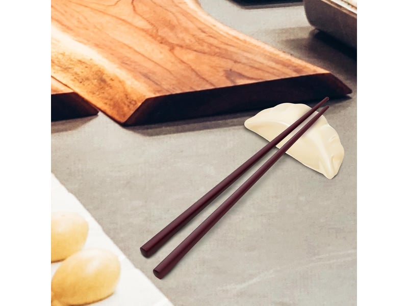  Lot de 4 supports à baguettes en céramique blanche porte-baguettes pratiques et décoratifs pour maison et restaurant repose-baguettes anti-roulement  - Conforama E