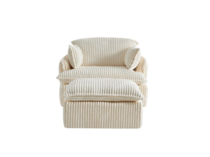 Fauteuil fixe TCQPZ  Velours côtelé beige vendu A l'unité