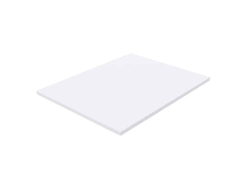  Matelas 140x200 cm - épaisseur 5 cm, soutien h3, housse lavable, fermeture zippée, cœur en mousse de polyuréthane qx, certifié oeko-tex, blanc Luxe haut de gamme - Conforama A