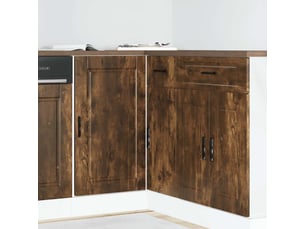 Meuble de rangement, armoire de cuisine porto chêne fumé bois d'ingénierie shl8187