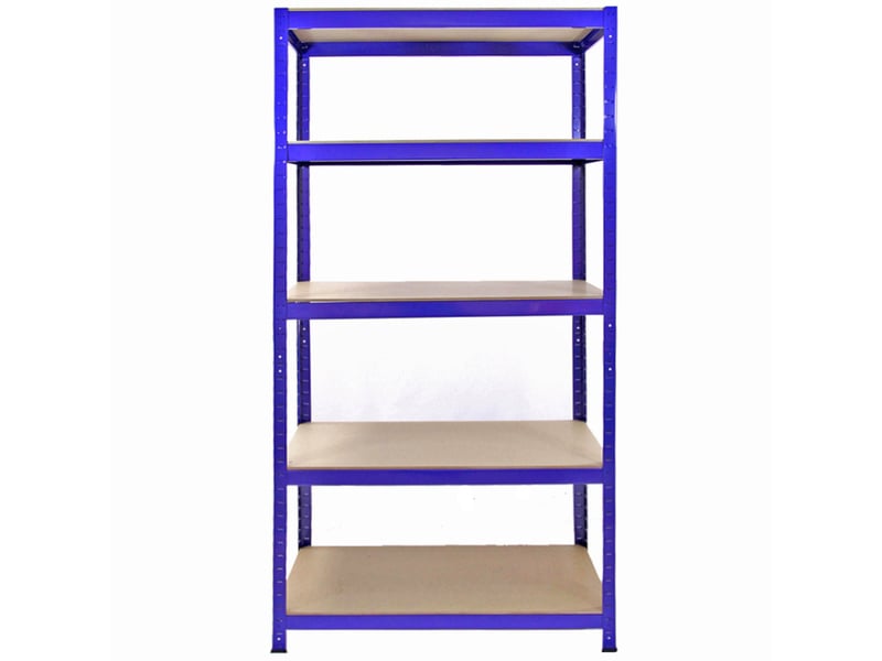  Monster racking - 10 rayonnages t-rax en acier sans boulons bleus 90cm x 45cm x 182,5cm 10531 - Conforama B