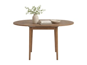 Table extensible bee, extensible, 100x100x75h cm chêne brun