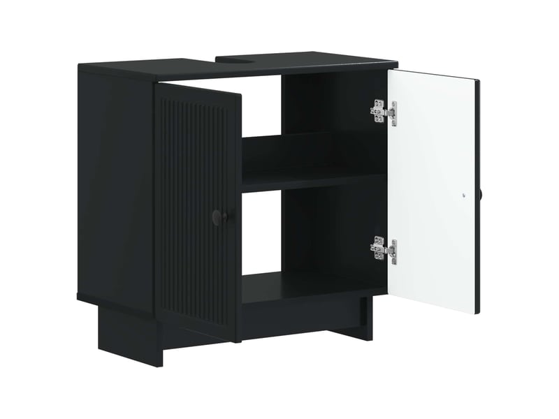  Meuble sous lavabo de salle de bain ede noir cf64879  - Conforama C