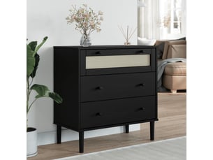 Commode 1 tiroir(s)    <strong></strong> <strong></strong> coloris noir largeur 0 cm