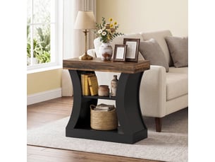 Table basse rectangulaire coloris noir TRIBESIGNS