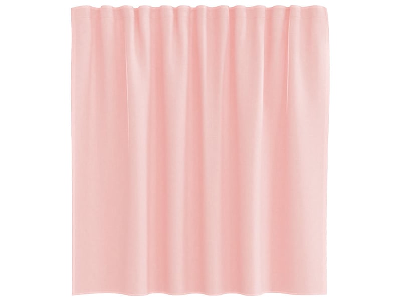  Lot de 2 rideaux en voile, voilages avec boucles rose 140x140 cm cf44312  - Conforama D