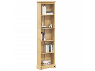 Bibliothèque - armoire à livres corona 46x20x170 cm bois de pin massif
