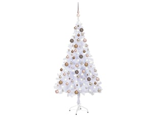 Sapin de noël - arbre de noël artificiel pré-éclairéboules 150 cm 380 branches