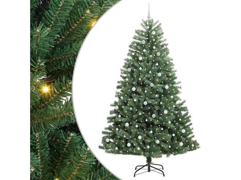  Sapin de noël - arbre de noël artificiel à branches articulées vert 240 cm  - Conforama A