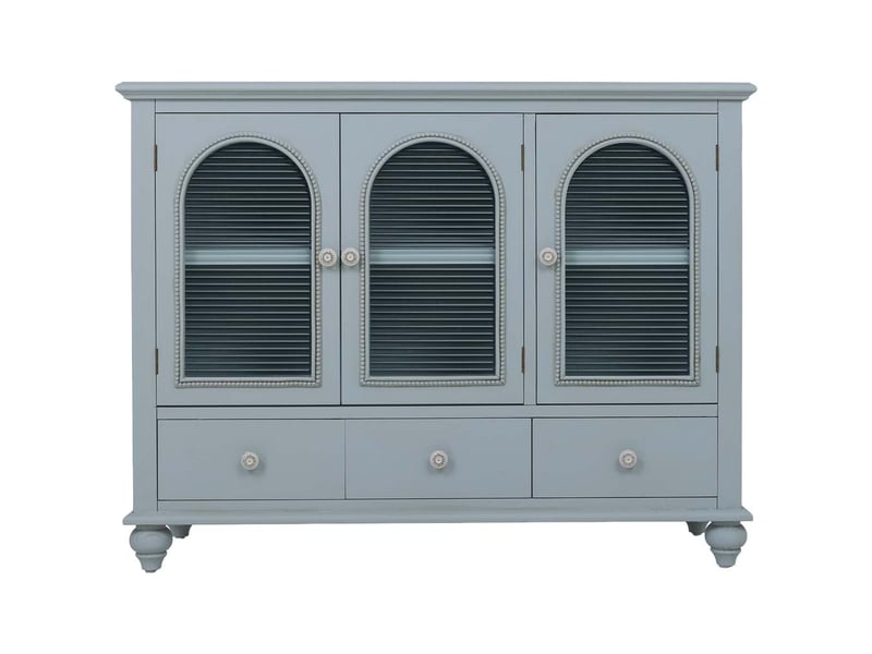  Buffet en bois bleu 105x38x80,5 cm h  - Conforama B