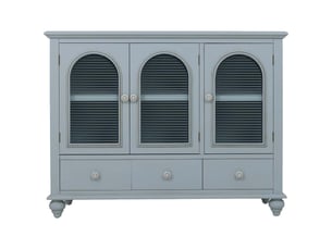 Buffet en bois bleu 105x38x80,5 cm h