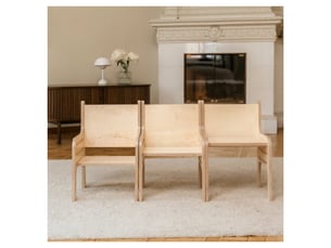 Chaise tulla pour enfant, moka