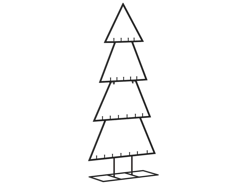  Arbre de noël, sapin de noël en métal pour décoration noir 125 cm  - Conforama A