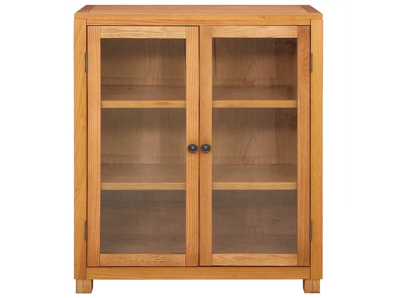  Armoire de rangement avec porte marron 80x35x95 cm bois de chêne massif shl55660  - Conforama D