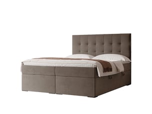 Lit coffre 160x200 cm IDOHOME IMPERIAL coloris marron