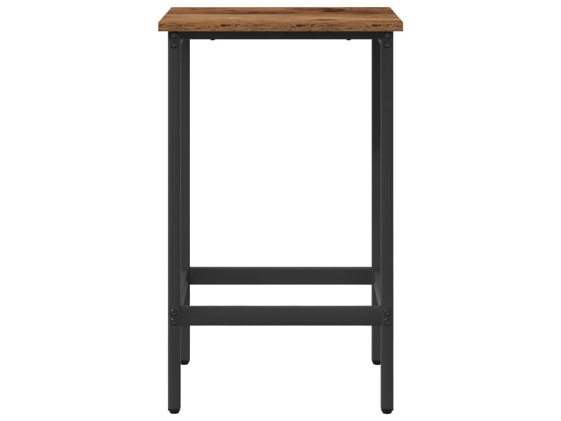  Lot de 2 tabouret de bar, chaise de bar bois ancien 40x32x64 cm shl29212  - Conforama C