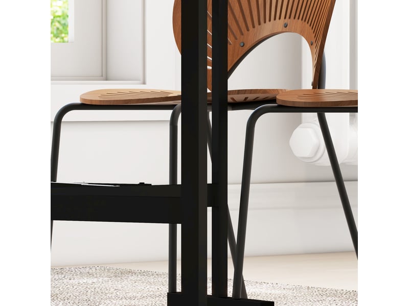  Table à manger pliante à roulettes 4 à 6 personnes evryae  - Conforama C